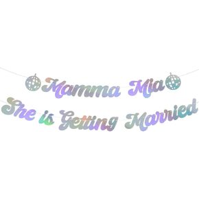 Mamma Mia She is Getting Married Banner, She Found Her Honey Honey, Dancing Queen Bachelorette Party Decorations, Last Disco Bridal Shower Wedding Party Decorations