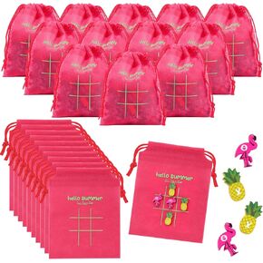 Sotiff 36 Sets Hawaiian Flamingo Party Favors Bulk Summer Tic Tac Toe Game Luau Party Decorations Pineapple Themed Birthday Supply