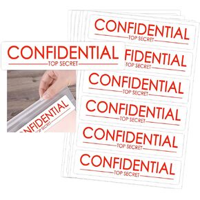 Confidential Labels 3x1 inch Self-Adhesive White Confidential Top Secert Stickers for Special Handling Instructions,Mailing Labels,500 Pcs Per Pack