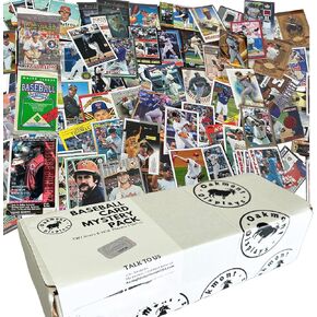 Baseball Card Mystery Box - 500 Cards Plus Sealed Pack | Loaded with Superstars and Hall of Famers - One Game Used Per Box | Autographs Inserted | 1970s to Present - Collection Starter Set