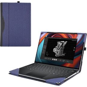 Laptop Cover Case for Dell Precision 5490/5480 /5470 14inch [NOT Working with Other Dell Models] .2-in-1 PU Leather Detachable Notebook Sleeve (Black)