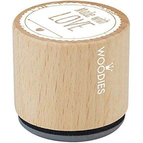 Cosco WOODIES® Love Themed Stamp "Baked With Love", 1-3/16" Impression (071780)
