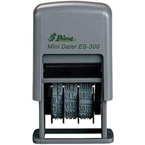 Small Date Stamp, Military European Format (12 OCT 2024), Black Ink, Shiny ES300