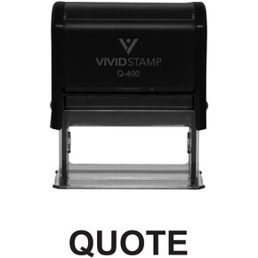 Quote Office Self Inking Rubber Stamp (Red Ink) - Medium