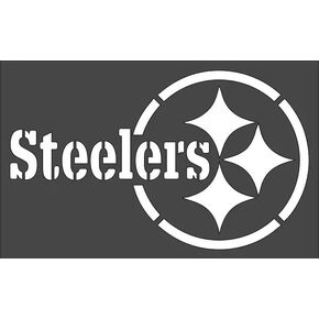 Steelers 6.5"x10" Clear Plastic Stencil - Custom Stencil for Spray Painting on Wood, Glass, Wall, Fabric, Rock, Sign, DIY Art Projects