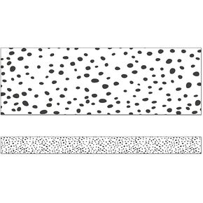 Carson Dellosa Education We Belong Black Dots Straight Borders, 36 Feet