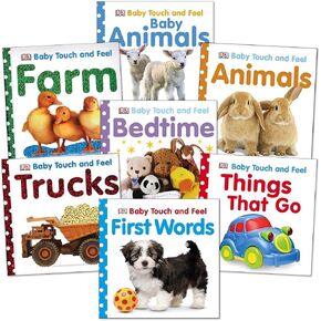 Kaplan Early Learning Baby Touch and Feel Board Books - Set of 7