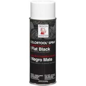 Design Master 725 Garden, 12 Ounce (Pack of 1), Flat Black