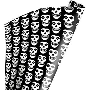Trick Or Treat Studios Misfits Skull Wrapping Paper | 30 x 96 Inches