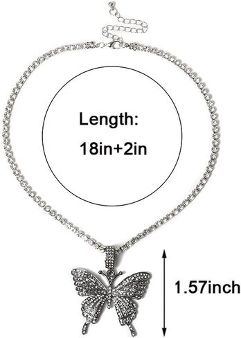 فراشة قلادة قلادة فراشة خضراء قلادة قلادة قابل للتعديل سلسلة قلادة مجوهرات عيد الحب هدية للنساء الفتيات صديقتها in Kuwait