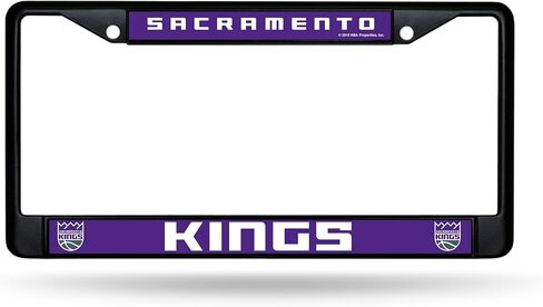 Rico Industries NBA Basketball Los Angeles Lakers Black Chrome Frame 12" x 6" in Saudi Arabia