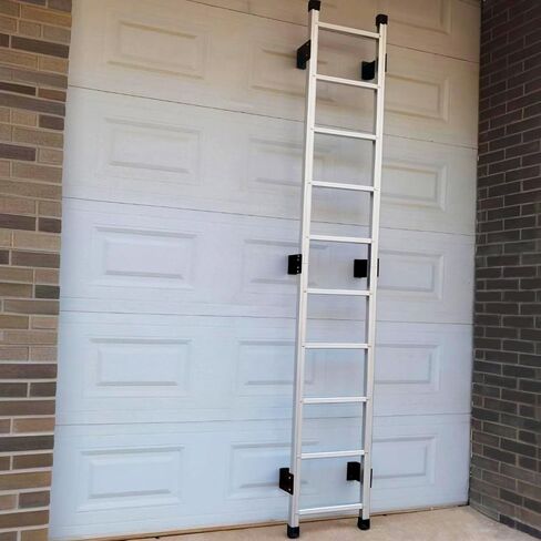 Basement Ladder 8 Rung, 88in H Aluminum Window Well Ladder, Fire Escape Ladder in Humid Environments with Load Capacity up to 500lbs Egress Ladder, Escape Ladder or Bunk Bed Ladder in Kuwait