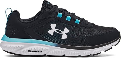 Under Armour Men's Charged Assert 9, (009) Black/Blue Surf/White, 13, US in Saudi Arabia