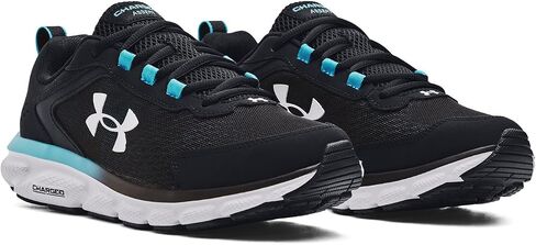 Under Armour Men's Charged Assert 9, (009) Black/Blue Surf/White, 13, US in Saudi Arabia