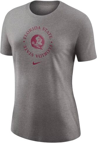 Nike Women's College Dri-FIT Cotton Crew T-Shirt (US, Alpha, X-Large, Regular, Regular, Grey, Penn State Nittany Lions) in Saudi Arabia