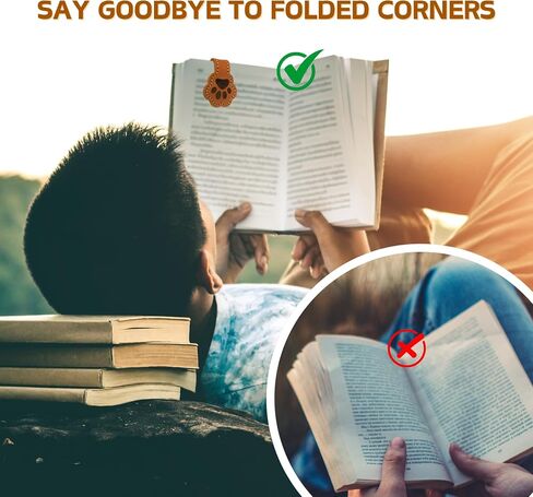 3 Pack Magnetic Leather Bookmarks for Reading, Cute Dog Paw Shape Magnet Bookmark Clips for Women, Men, Kids, Magnetic Book Marks, Gifts for Book Lovers Teachers Students (Brown+White+MilkCoffee) in Saudi Arabia