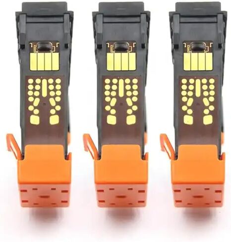 72 PrinThead مع رقائق جديدة محدثة متوافقة مع طابعات HP T610 T620 T770 T790 T1100 T1120 T1200 T1300 T2300 طابعة 3 حزم (رمادي/صور أسود ، سايان/ماجنة ، أسود غير لامع/أصفر) in Kuwait