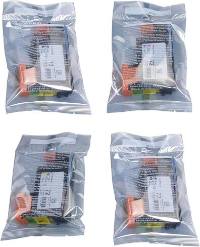 72 PrinThead مع رقائق جديدة محدثة متوافقة مع طابعات HP T610 T620 T770 T790 T1100 T1120 T1200 T1300 T2300 طابعة 3 حزم (رمادي/صور أسود ، سايان/ماجنة ، أسود غير لامع/أصفر) in Kuwait