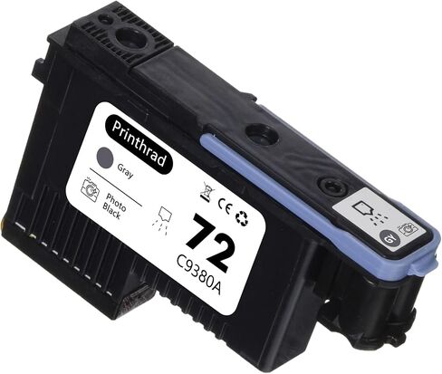 72 Printhead with New Updated Chips Compatible for HP Printers T610 T620 T770 T790 T1100 T1120 T1200 T1300 T2300 Printer Gray + Photo Black in Saudi Arabia