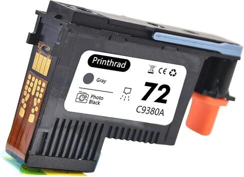 72 Printhead with New Updated Chips Compatible for HP Printers T610 T620 T770 T790 T1100 T1120 T1200 T1300 T2300 Printer Gray + Photo Black in Saudi Arabia