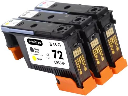 72 Printhead with New Updated Chips Compatible for HP Printers T610 T620 T770 T790 T1100 T1120 T1200 T1300 T2300 Printer Gray + Photo Black in Saudi Arabia