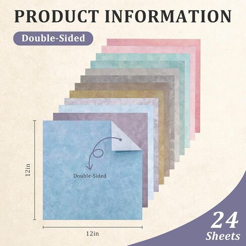 Scrapbook Paper 12x12 - 24 Sheets/24 Designs Double-Sided Textured Craft Paper, Boho Patterned Scrapbooking Paper for Scrapbook Supplies Junk Journals Card Making Origami Photo Album, Boho Earth in Saudi Arabia