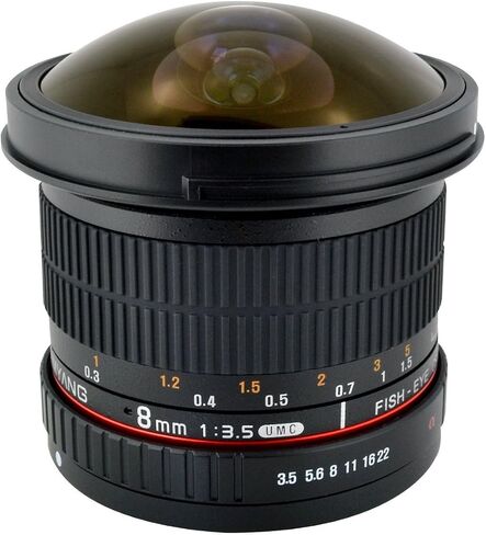 Samyang 8mm F3.5 APS-C Fisheye Lens for Sony E Mount Cameras,Black,one Size,SYHD8M-E in Saudi Arabia