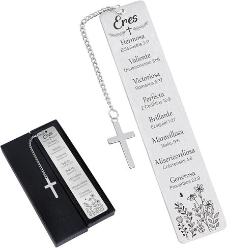 هدايا مرجعية لآية الكتاب المقدس - مرجعية مسيحية ملهمة لقراءة إكسسوارات الكتاب المقدس الدينية مع الصليب للإناث من الأصدقاء معمودية التخرج التخرج من التقاعد in Kuwait