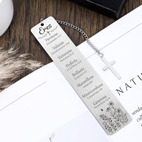 هدايا مرجعية لآية الكتاب المقدس - مرجعية مسيحية ملهمة لقراءة إكسسوارات الكتاب المقدس الدينية مع الصليب للإناث من الأصدقاء معمودية التخرج التخرج من التقاعد in Kuwait