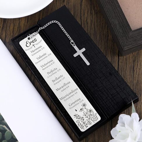 هدايا مرجعية لآية الكتاب المقدس - مرجعية مسيحية ملهمة لقراءة إكسسوارات الكتاب المقدس الدينية مع الصليب للإناث من الأصدقاء معمودية التخرج التخرج من التقاعد in Kuwait