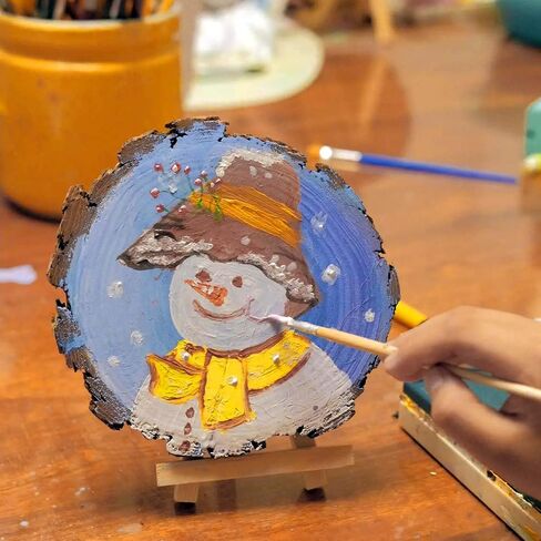 2 Inch Wood Slices Discs Ornaments for Crafts, 30 Pcs 2-2.4 inches Diameter 0.2 inches thickniss in Saudi Arabia