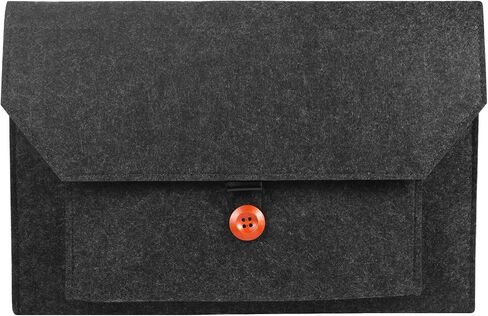 Felt Laptop Sleeve Bag Cover Pouch Case for Microsoft Surface Pro 9 8 X 13'', Surface Pro 7 7+ 6 12.3'', Google Pixel Slate 12.3'', iPad Pro 12.9, Samsung Chromebook Plus V2 12.2, 12'' UBook X (Black) in Kuwait