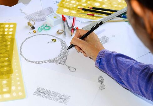 Traceease Jewelry Designing Template Drafting Tools Gemstone Multi,Size Jewellery Stencil- Pack of 6 Pieces in Saudi Arabia