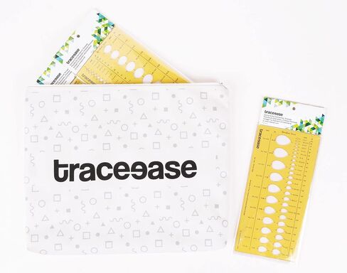 Traceease Jewelry Designing Template Drafting Tools Gemstone Multi,Size Jewellery Stencil- Pack of 6 Pieces in Saudi Arabia