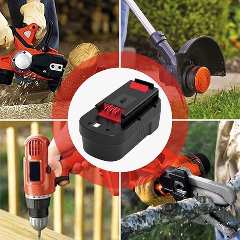 تمت ترقيته إلى 3.6Ah Ni-Mh HPB18 لاستبدال بطارية Balck and Decker 18 فولت المتوافقة مع أدوات الطاقة اللاسلكية Black and Decker 18V HPB18 244760-00 A1718 FS18FL FSB18 Firestorm 18 فولت (أحمر) in Kuwait