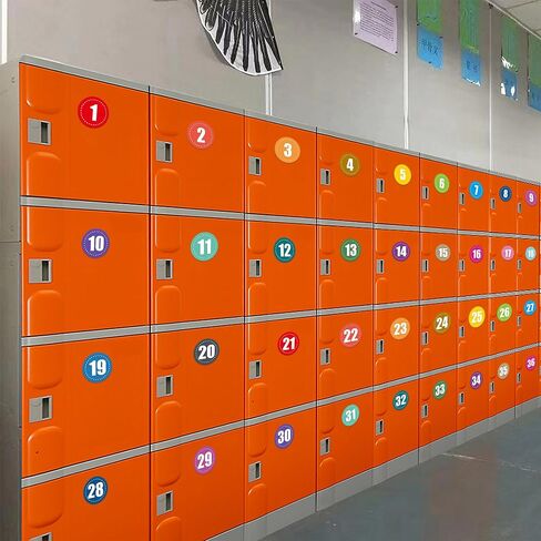 600 PCS Number Stickers 1-40, Self-Adhesive Colorful Dot Style Number Stickers Labels for Back to School Classroom Office Cubby Locker Storage Boxes, 1 Inch, 15 Sheets in Saudi Arabia