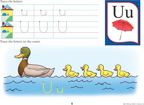 ABC Writing Tablet - Abeka K4 4 Year Old Kindergarten Manuscript Penmanship Student Work Book in Saudi Arabia