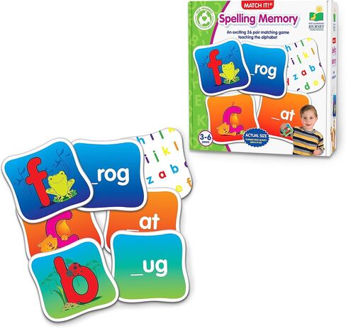 رحلة التعلم: تطابقها! الذاكرة - Alphabet - Gaphabet - Mopcase Letters Game مع 26 زوجًا مطابقًا - ألعاب الذاكرة للأطفال 3 وما فوق - ألعاب حائزة على جوائز in Kuwait