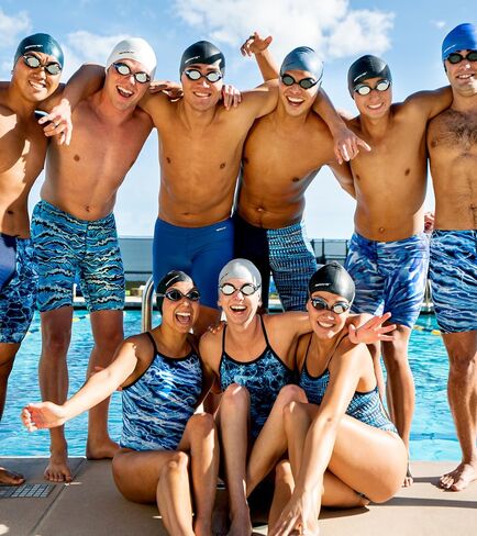 ملابس السباحة Sporti Iswim Essential الصلبة - أسود - 36 in Saudi Arabia