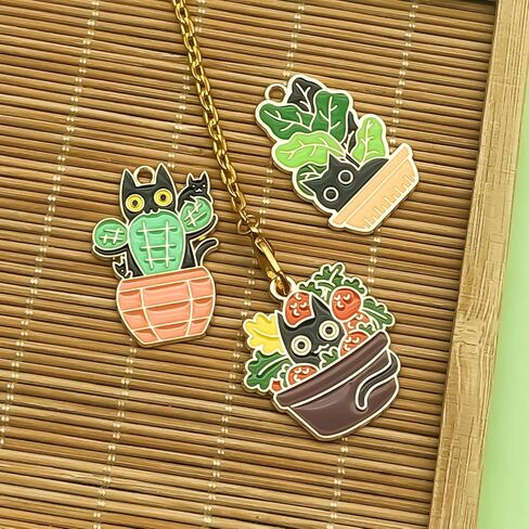 Sailanzi 30pcs Alloy enamel cat series Pendant Jewelry Making DIY Keychain Earrings Pendant Various Design Charms for Jewelry Making Bracelets Necklace (SN723) in Kuwait