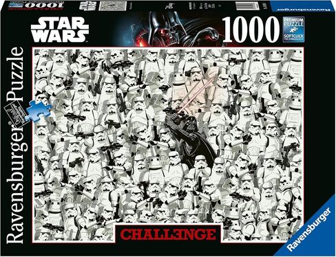 Ravensburger Star Wars 1000 Piece Challenge Puzzle | Unique Piece Design | Softclick Technology | Ideal Gift for Puzzle Enthusiasts in Saudi Arabia