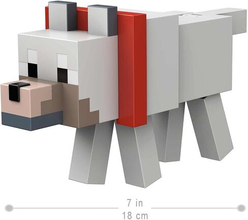 Mattel Minecraft Fusion Wolf Figure Craft-a-Figure Set, Build Your Own Minecraft Character to Play with, Trade and Collect, Toy for Kids Ages 6 Years and Older in Saudi Arabia