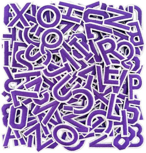 108pcs الحديد على بقع رسائل ، أرقام 0-9 ، رسائل A-Z بقع تزيين مطرزة للملابس ، القبعات ، حقائب الظهر DIY-أسود in Kuwait