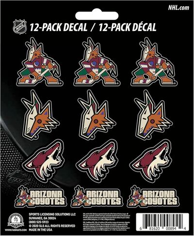 مجموعة ملصقات صغيرة من FANMATS 30784 Chicago Blackhawks مكونة من 12 قطعة in Saudi Arabia