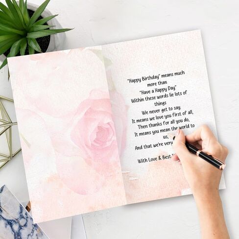 Daughter In Law Birthday Card,Daughter In Law Birthday Gifts,8x5.3 Inches,with Premium Envelope,Eco-Friendly,Quick-Dry in Saudi Arabia