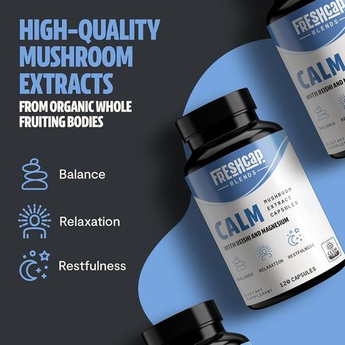 FreshCap Mushrooms Gummies for Adults - Ultimate Complex w/Lions Mane, Reishi, Cordyceps, Chaga, Turkey Tail, Maitake - Immune Support, Focus & Energy - Daily Mushroom Supplement, Vegan - 60 Count in Saudi Arabia