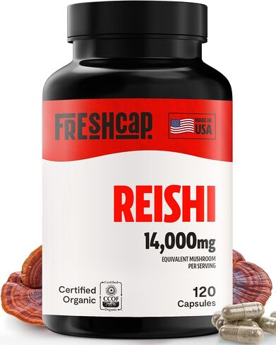 FreshCap Mushrooms Gummies for Adults - Ultimate Complex w/Lions Mane, Reishi, Cordyceps, Chaga, Turkey Tail, Maitake - Immune Support, Focus & Energy - Daily Mushroom Supplement, Vegan - 60 Count in Saudi Arabia