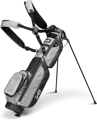 Sunday Golf Loma XL Bag - Lightweight Golf Bag w/Strap and Stand – Easy to Carry Pitch n Putt Golf Bag – Golf Stand Bag for The Driving Range, Par 3 and Executive Courses, 3.4 pounds (Toasted Almond) in Kuwait