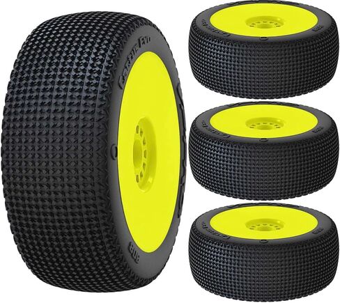 VP-Pro 1/8 Scale RC Buggy Tires and Wheels, Cactus Evo VP-808, Four Tires with Wheels (4) in Saudi Arabia