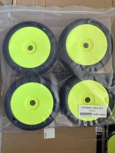 VP-Pro 1/8 Scale RC Buggy Tires and Wheels, Cactus Evo VP-808, Four Tires with Wheels (4) in Saudi Arabia